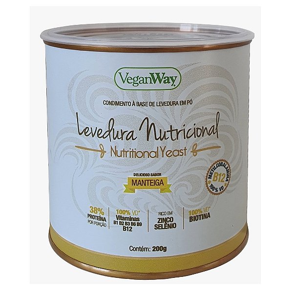 Levedura Nutricional Yeast Sabor Manteiga - Veganway 200g