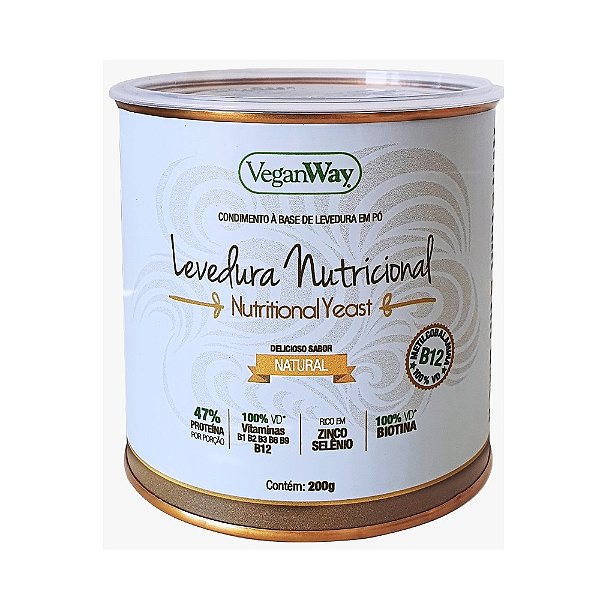 Levedura Nutricional Yeast Sabor Natural - Veganway 200g