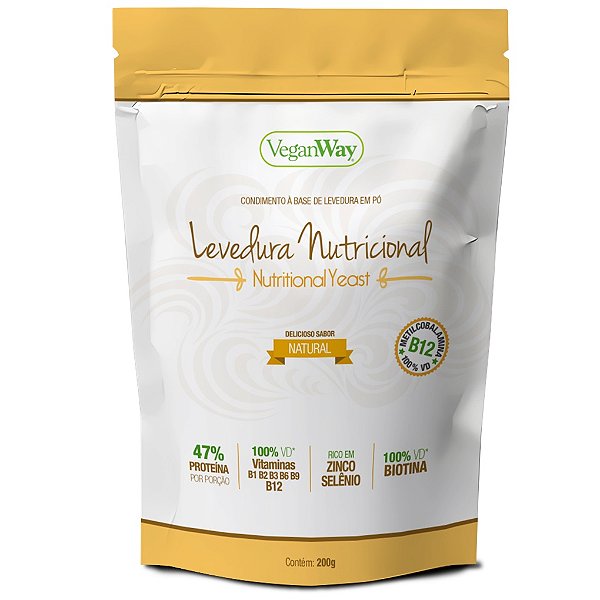 Levedura Nutricional Yeast sabor Natural - Veganway 200g