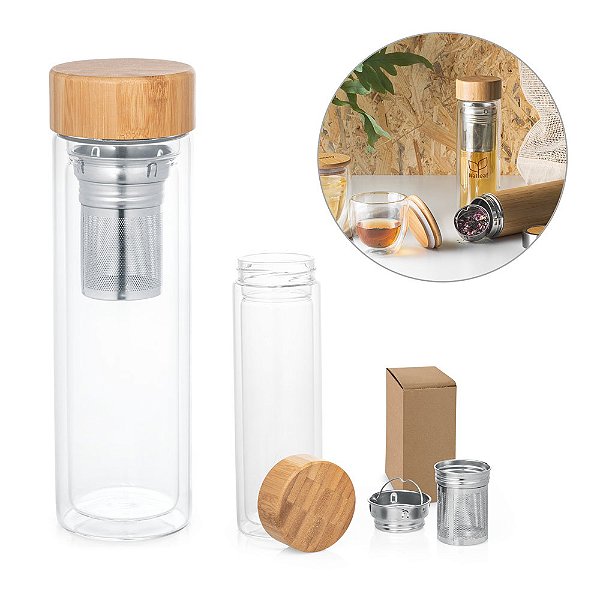Garrafa com infusores 490 ml