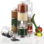 Porta Condimento Tempero Torre Extensível Gourmet – 06 Potes