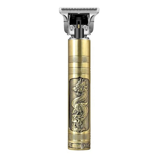 Máquina de Barbear e Cortar Cabelo Profissional Recarregável Sem Fio Buda ou Dragão