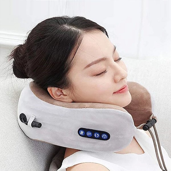 Almofada Massageador de Pescoço Cervical Relax Comfort Bivolt