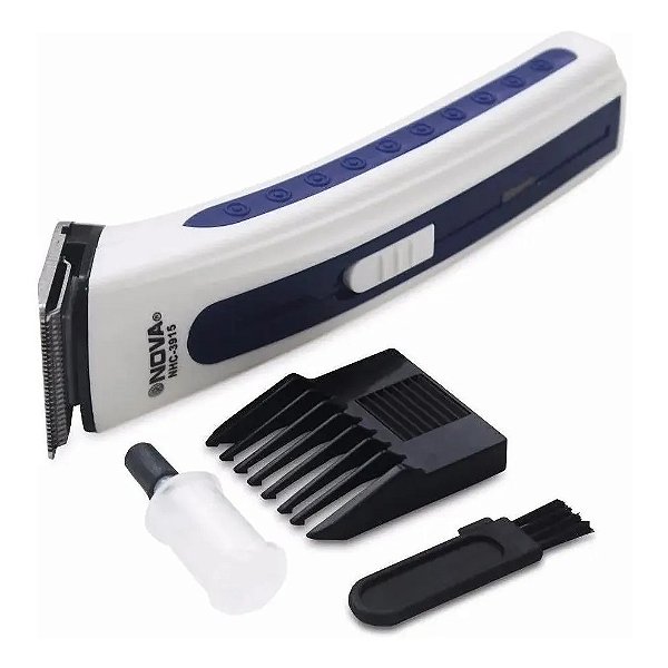 Máquina de Cortar Cabelo Bivolt Recarregável Aparador de Pelos Barba Bigode