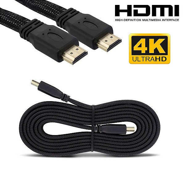 Cabo HDMI 10 Metros – 4k Ultra HD 3D – Alta Velocidade