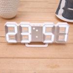 Relógio Digital LED 3D Despertador Termômetro Moderno Mesa ou Parede