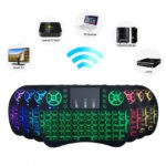 Mini Teclado Controle Sem Fio Para Smart Tv Box Iluminado Luz Led