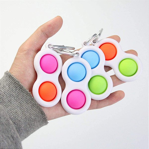Chaveiro Simple Dimple Brinquedo Anti Stress Pop It