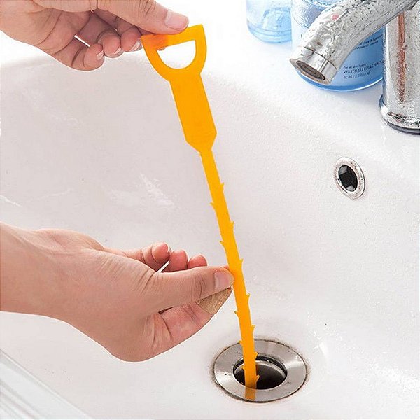 Desentupidor Coletor de Cabelos Pia Ralos Lavabos Hair Cleaner