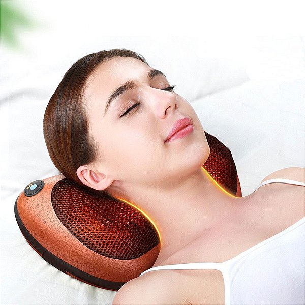 Almofada Massageadora Movimentos Shiatsu Com Cromoterapia – Car e Home