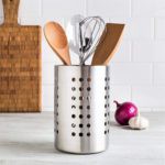 Escorredor de Garfo Faca Colher Porta Talher Inox Cozinha