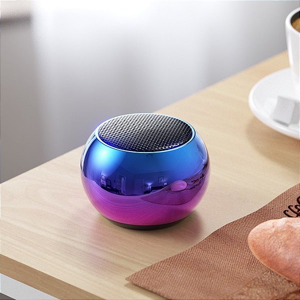 Caixinha Som Bluetooth Tws Metal Mini Speaker Amplificada 3w