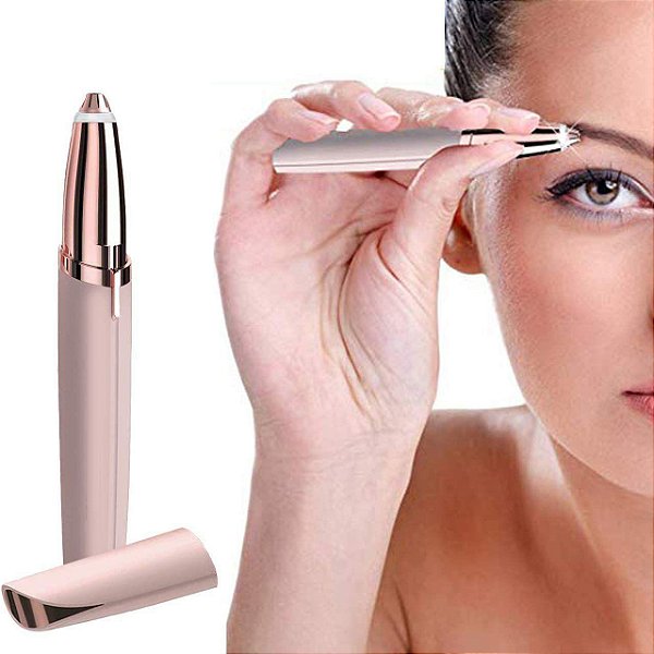 Caneta Depilador Sobrancelha Indolor Recarregável USB Flawless Brows