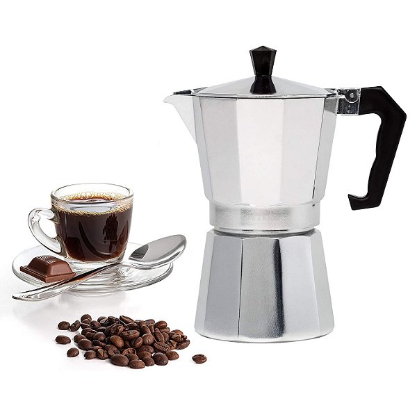 Cafeteira Italiana Moka Alumínio 6 Xícaras – 300ml Original