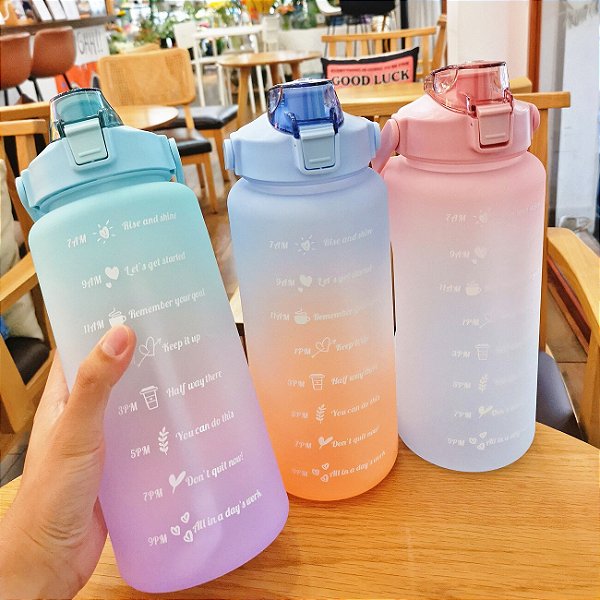 Garrafa De Água Squeeze 2 Litros Multicolor