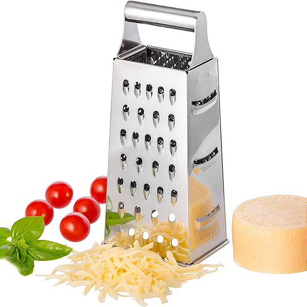 Ralador 4 Faces de Inox – Com Alça P/ Queijos e Legumes