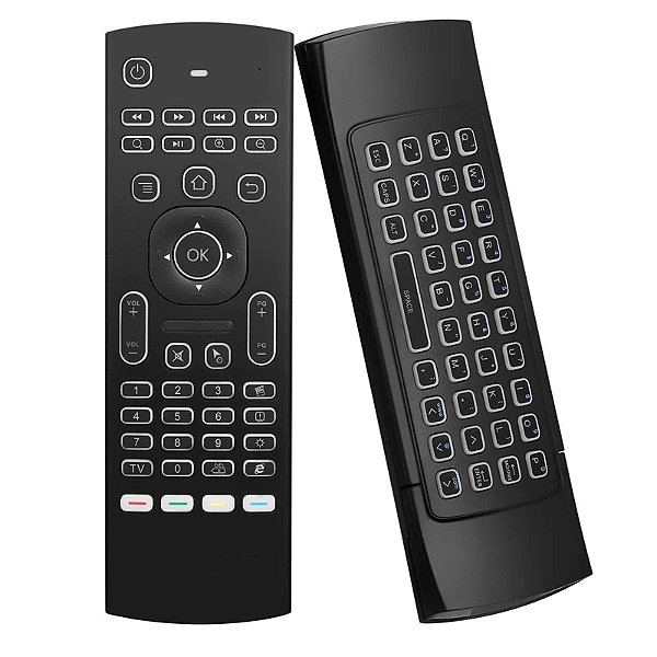 Mini Teclado Mouse Air Mouse Controle Sem Fio Android Pc Tv