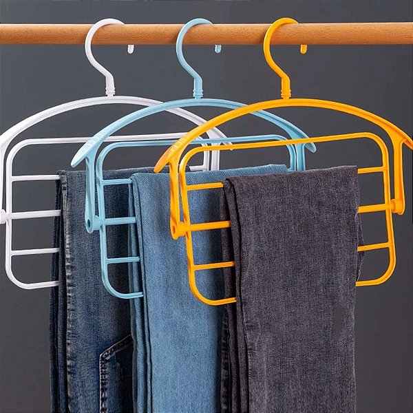 Cabide Rotativo Flexível Para Calças, Vestidos, Paletós e Calçados