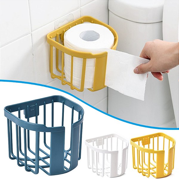 Suporte Para Papel Higiênico Com Fixação Adesiva