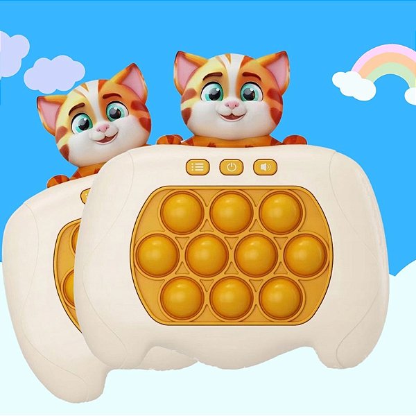 Pop It Eletronico Fidget Brinquedo De Apertar Anti Stress Bichinhos Gatinho
