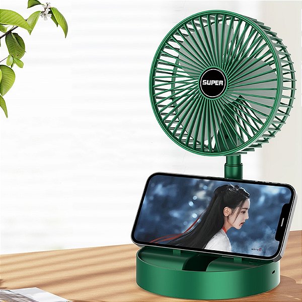 Mini Ventilador Telescópico Dobrável Recarregável