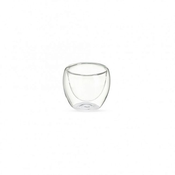 Copo Vidro Parede Dupla 80ml