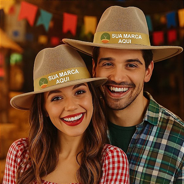 Chapéu Australiano de Juta Personalizado