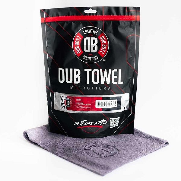 Toalha de microfibra - Db Towel - 350 GSM 40X40 (Cinza) DUB BOYZ