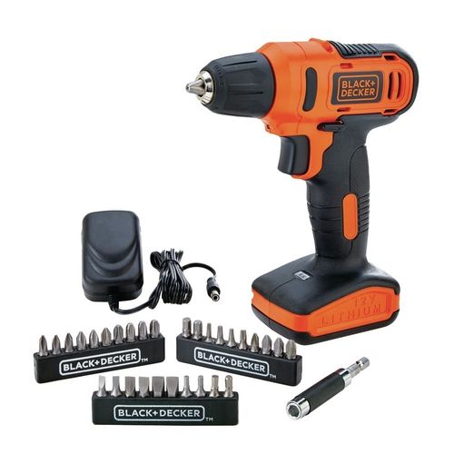 Parafusadeira/Furadeira 12V C/31 Acessorios + Maleta Black&Decker