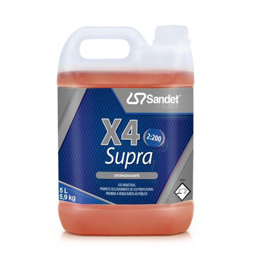 X4 Supra Desengraxante Super Concentrado 5L Sandet