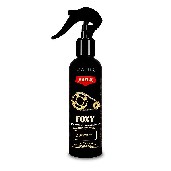 FOXY 240ml Removedor de Óleo - Graxa e Piche para Motos Razux