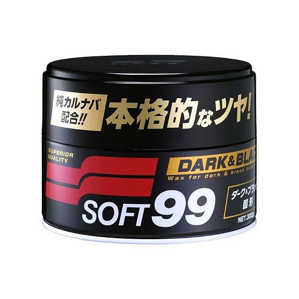 Cera Japonesa Dark & Black Soft99 Carros Escuros 300g