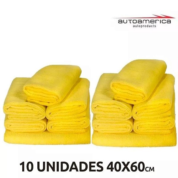 kit 10 unidades de microfibras 40x60 - Autoamerica