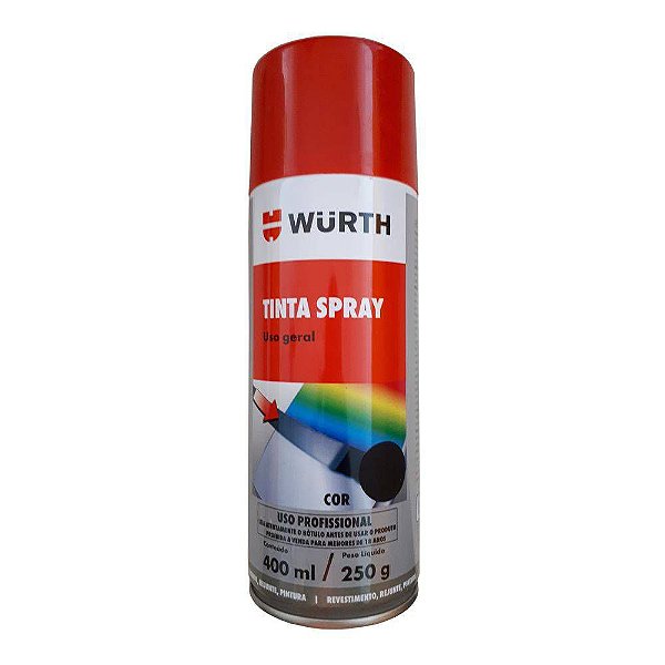 Tinta Spray Preto 400ml - Wurth