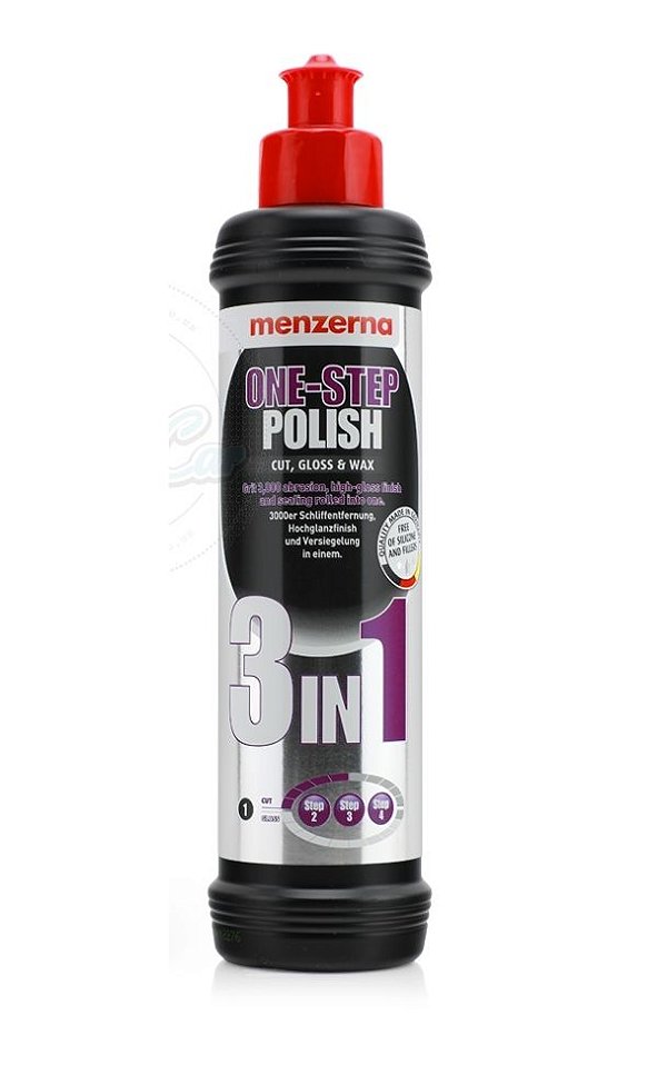 3 in 1 Menzerna One Step Polish - Corte, Lustro e Cera Proteção 250ml