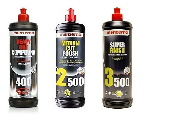 Combo Polidores Menzerna (3 Produtos - 1000ml)