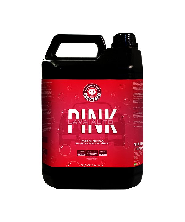 Shampoo automotivo concentrado 1:200 PINK 5L EASYTECH