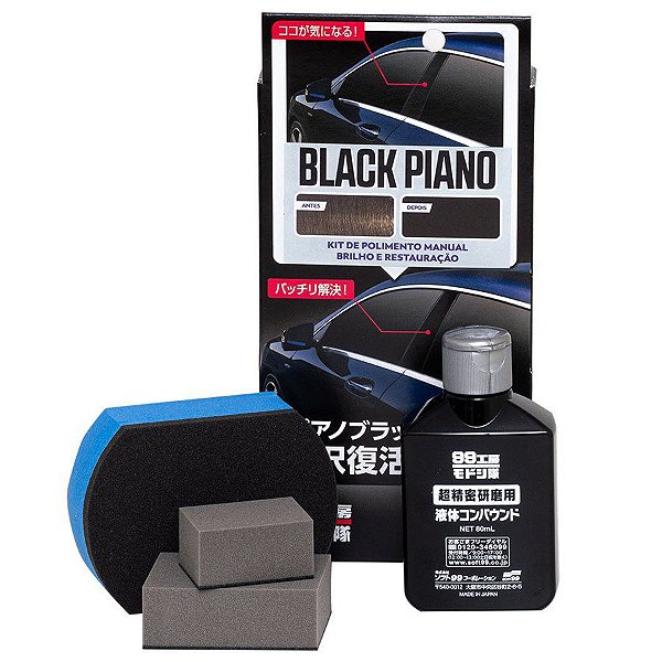 Black Piano - Kit Restaurador SOFT99