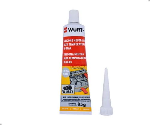 Silicone Neutro de Alta Temperatura W-Max Wurth Cinza Gris  - 60 G