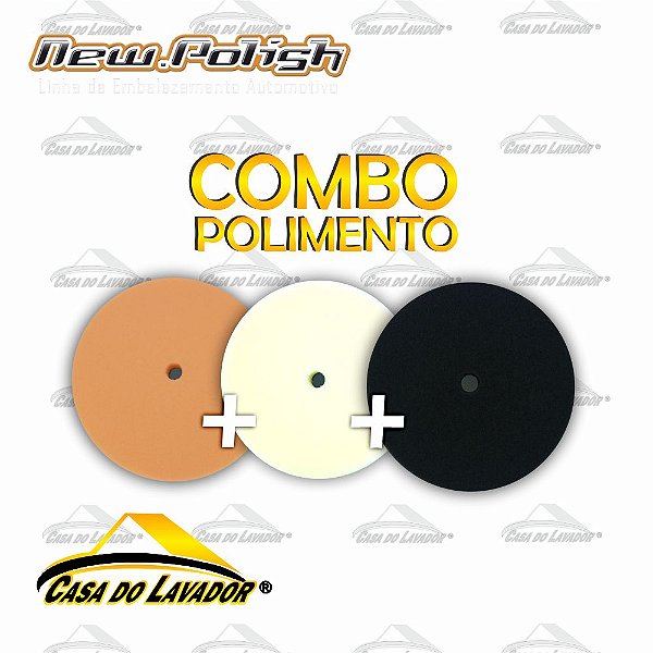 Kit 3 Boinas de Espumas Para Polimento 5,5'' - New Polish