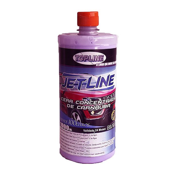 Cera Concentrada de Carnaúba Jetline 1000ml Rende 100L Topline