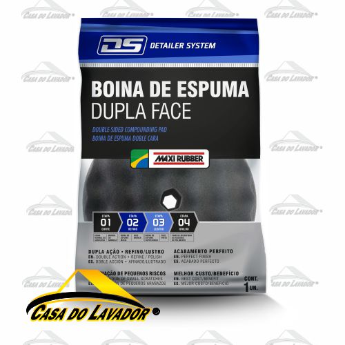 Boina de Espuma Dupla Face Mista Maxi Rubber