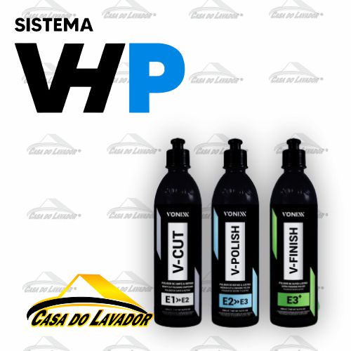 Combo Polimento Sistema VHP Vonixx 3 Produtos(V-CUT,V-POLISH,V-FINISH)