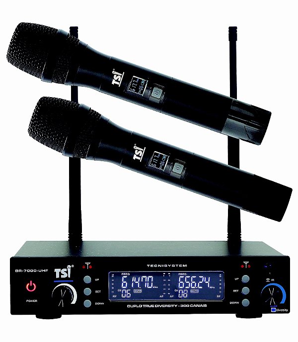 TSI-BR-7000 MIC. PROF. SEM FIO 300 CANAIS