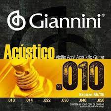 ENCORDOAMENTO 010 VIOLAO BRONZE GIANNINI