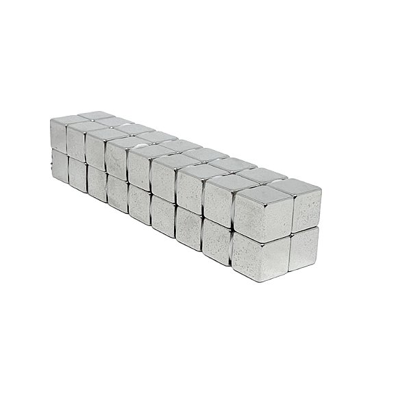 Imã De Neodímio Cubo 10mm x 10mm x 10mm - N42
