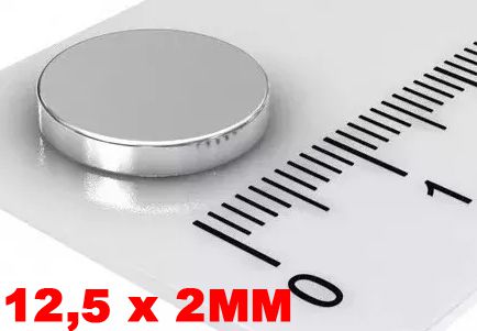 Imã De Neodímio Disco 12,5mm X 2mm Bebe Reborn *20 Peças*