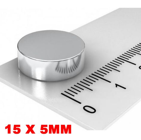 Imã De Neodímio Disco 15mm X 5mm *10 Peças*