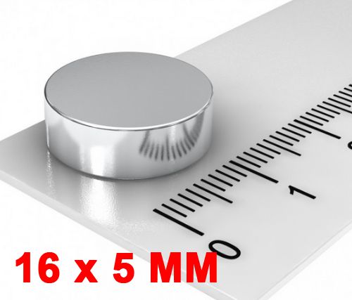 Imã De Neodímio Disco 16mm X 5mm *25 Peças*