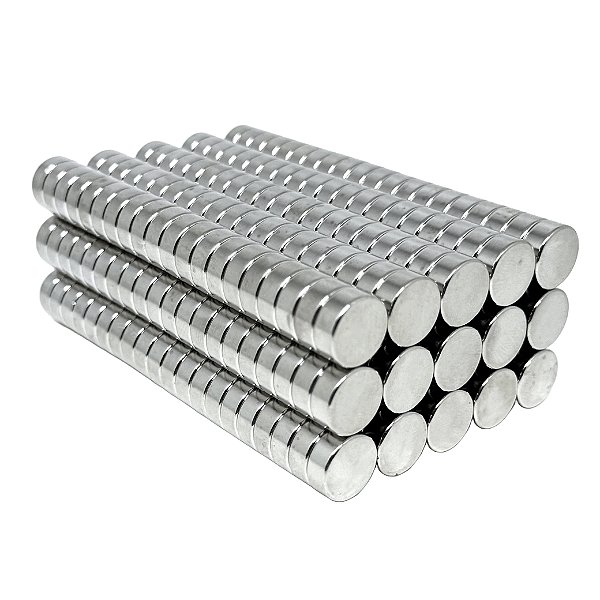 Imã De Neodímio Disco 13mm x 6mm - N42